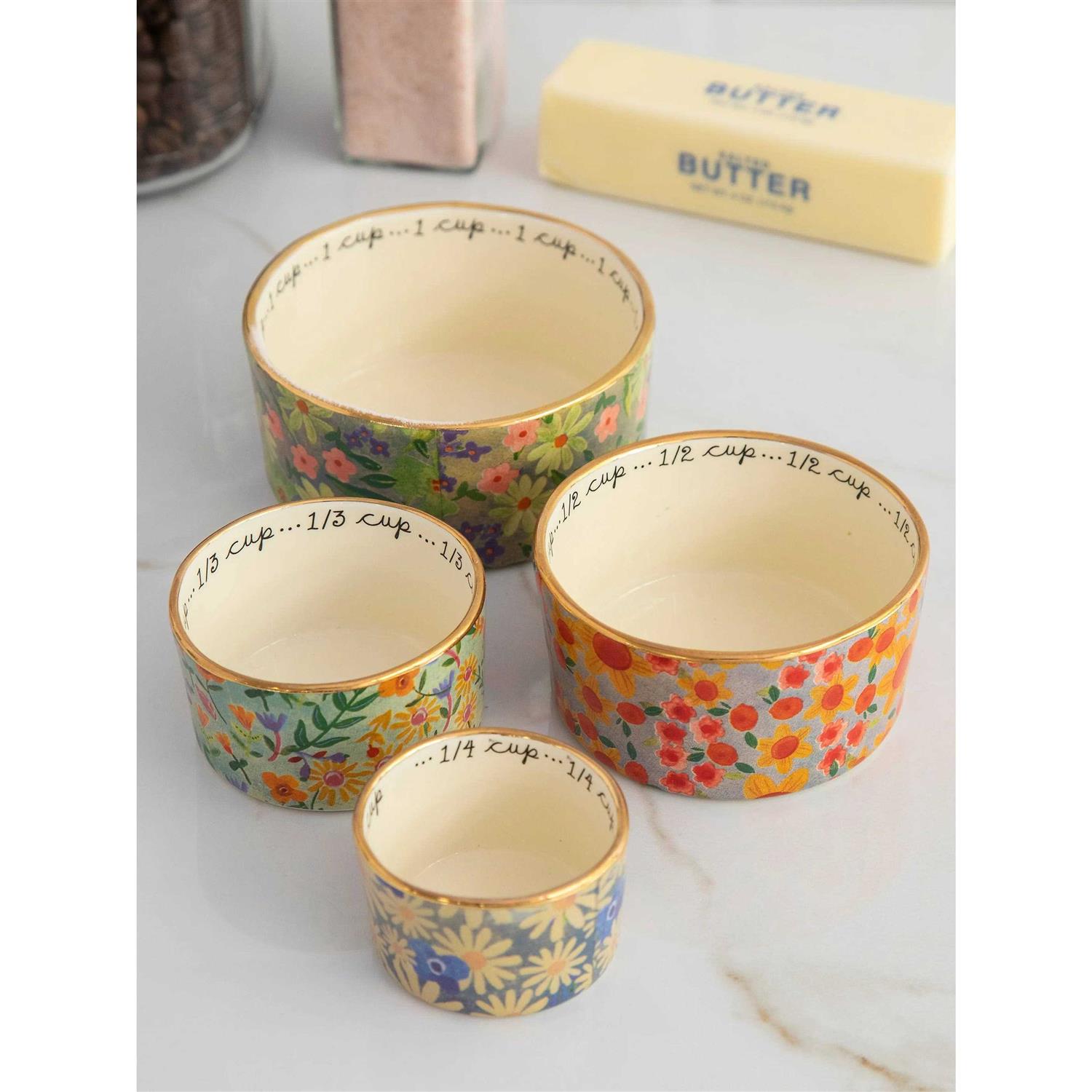 Natural Life Ceramic Nesting Measuring Cups