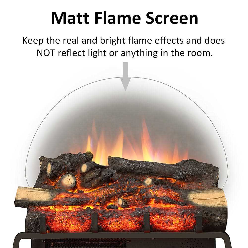 LegendFlame 23 W Free Standing Electric Fireplace Log Set