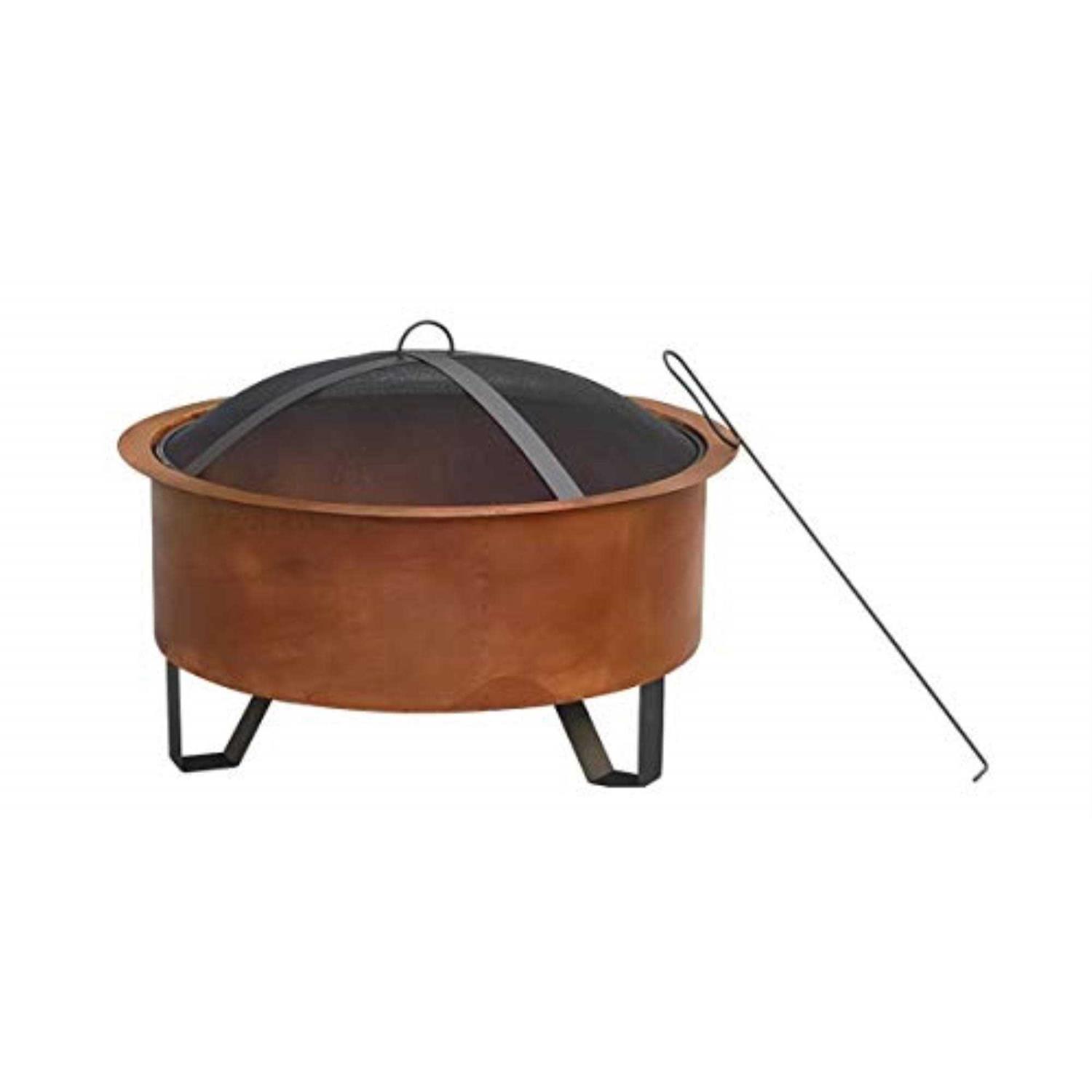 Bond Sterling Oaks Tripoli 26 In. Round Wood Burning Fire Pit