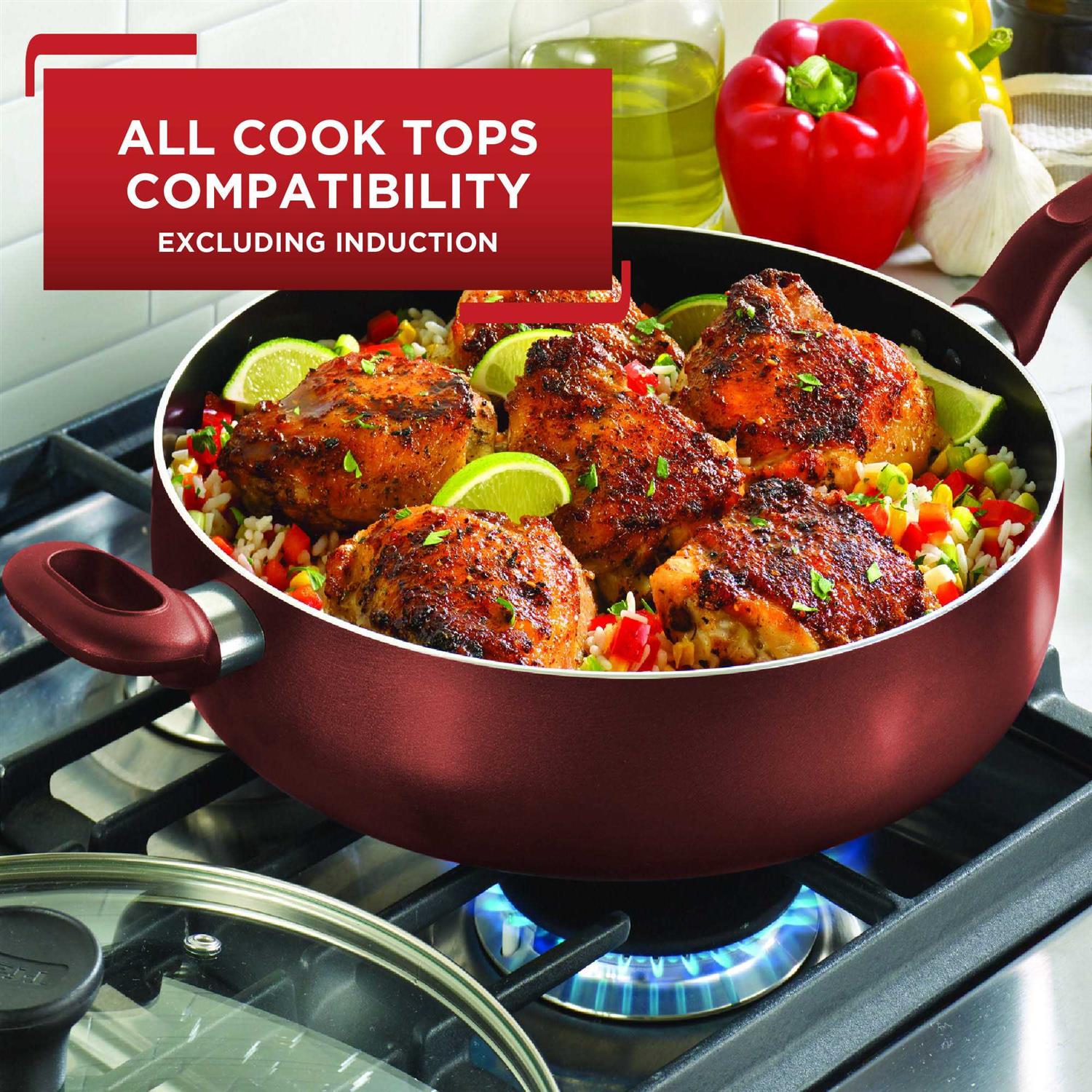 T-fal Easy Care Nonstick Cookware 20 Piece Set