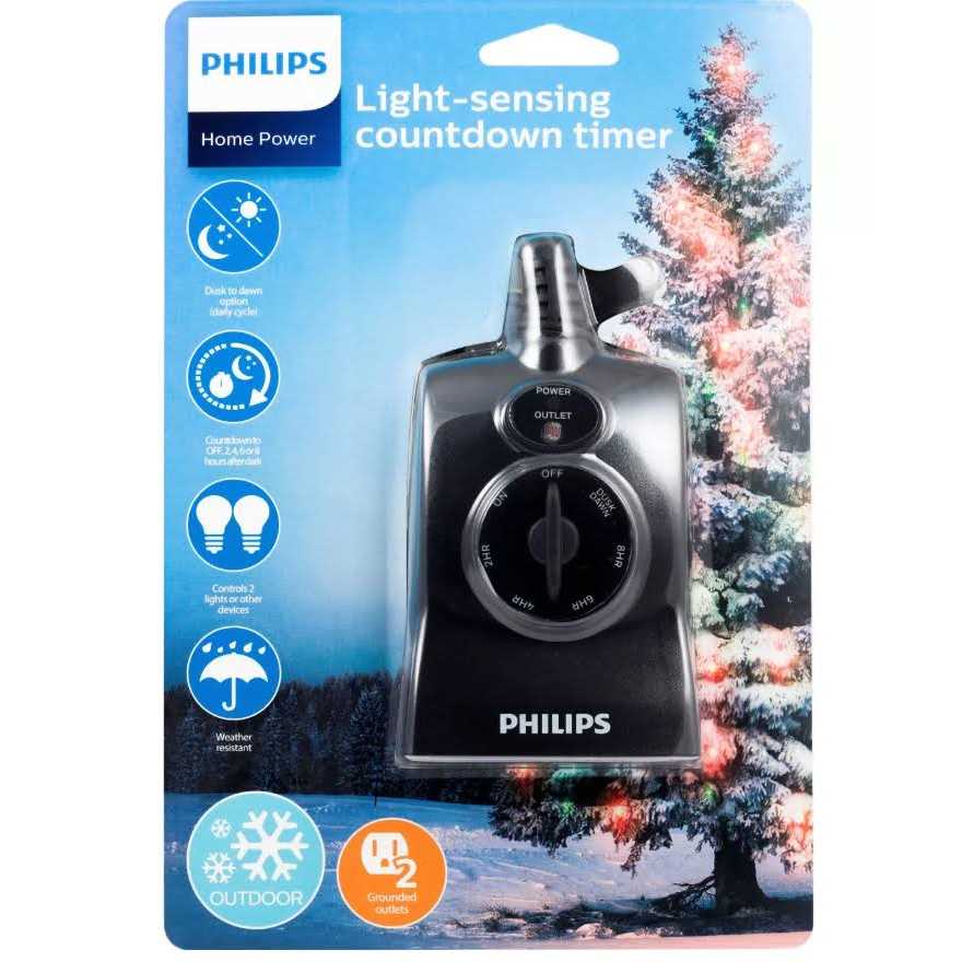 Philips Light-Sensing Countdown Timer Outdoor