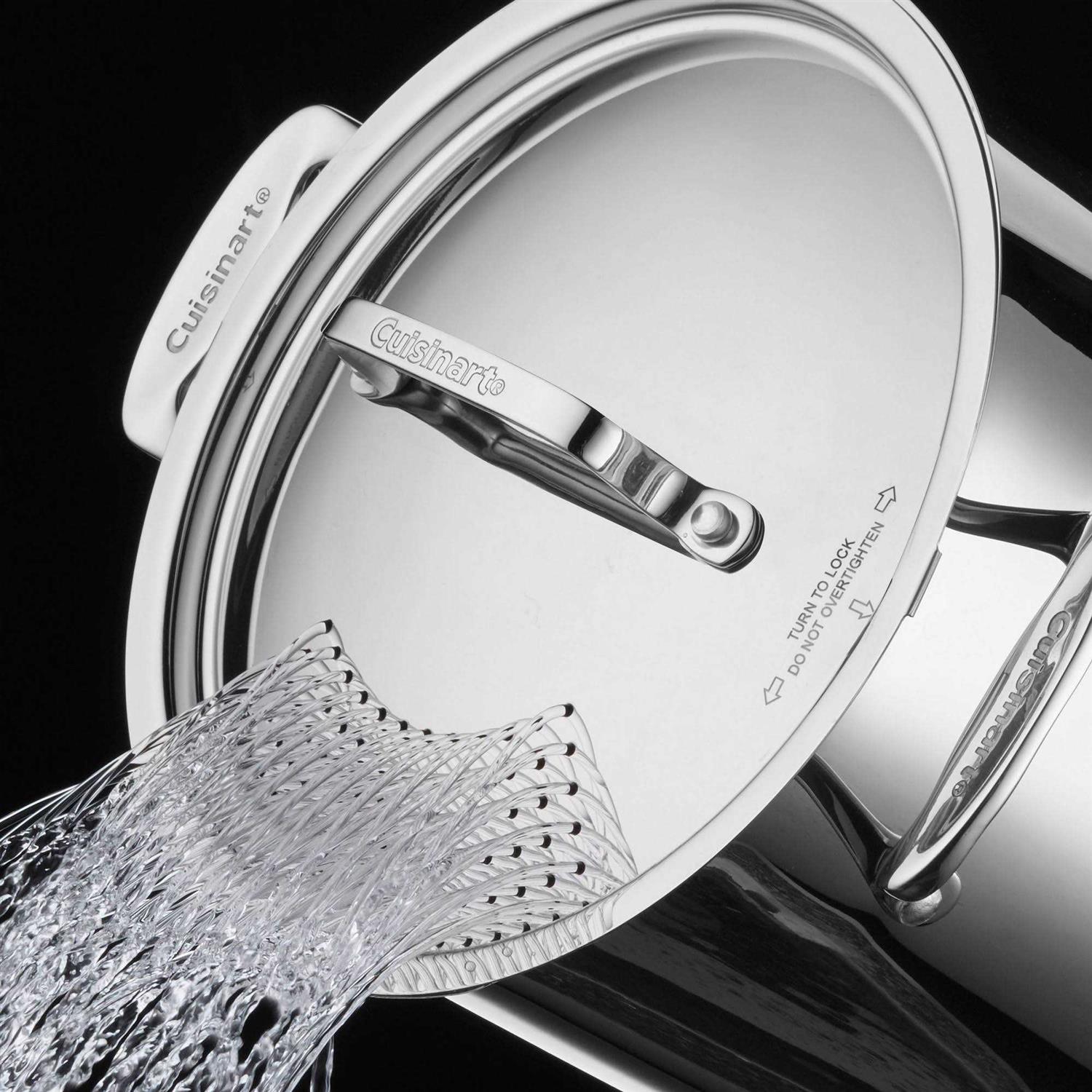 Cuisinart 5.75qt Stainless Steel Pasta Pot with Straining Cover