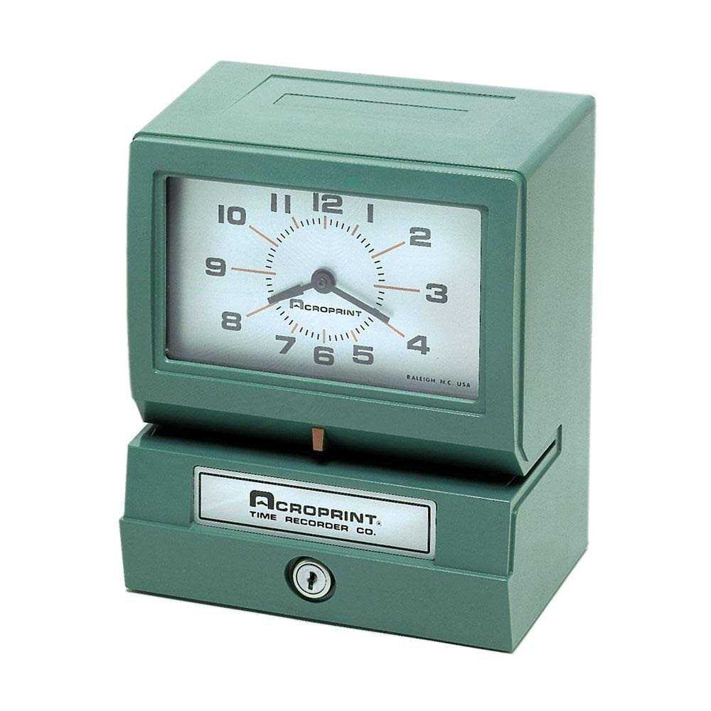 Acroprint Model 150 Analog Automatic Print Time Clock with Month/Date/0-23 ACP012070413