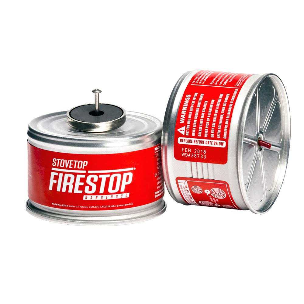StoveTop FireStop Rangehood Fire Suppressor