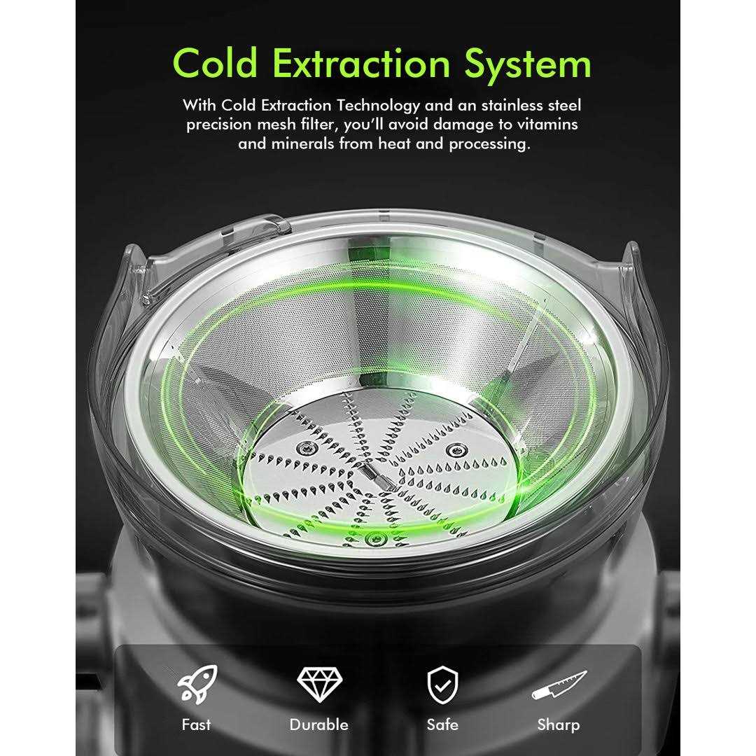 Juicer SiFENE 500w Big Mouth Centrifugal Juicer, Juice Vegetable and Fruit 3-Speed