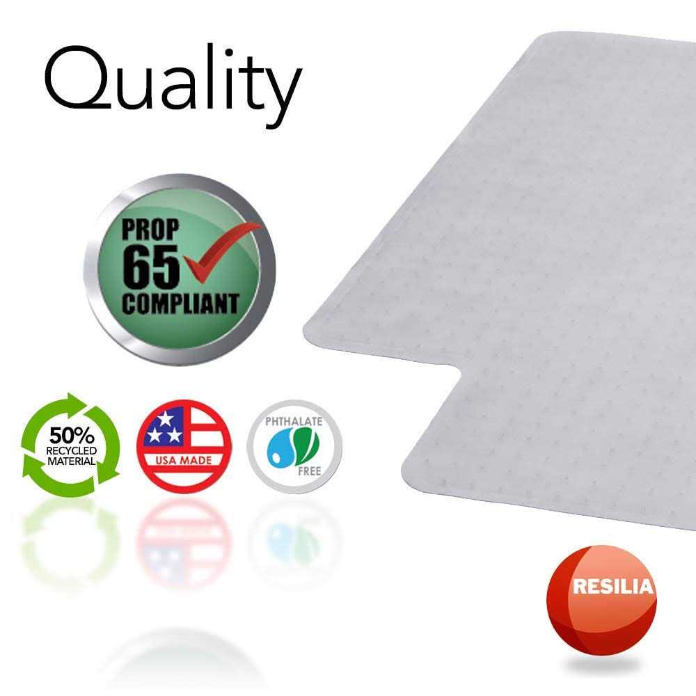 Resilia Office Desk Chair Mat for Carpet