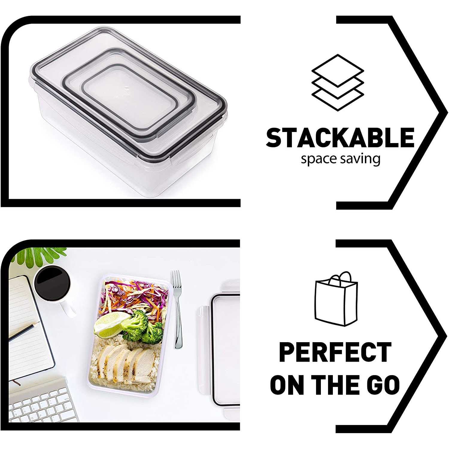 fullstar Food storage Containers with Lids plastic Containers