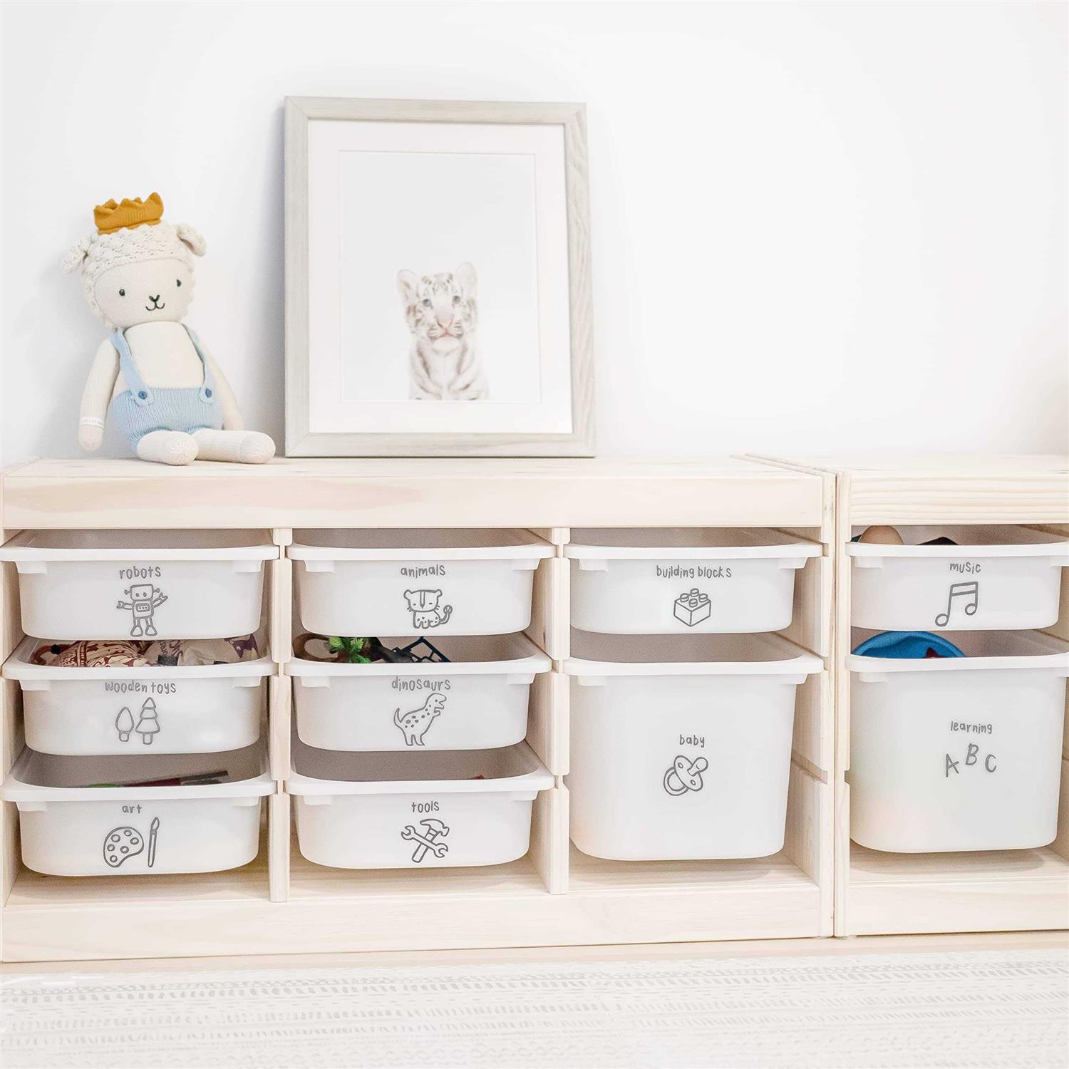 Toy Storage Labels 40 Unique Trofast Tags Home Organization Designs