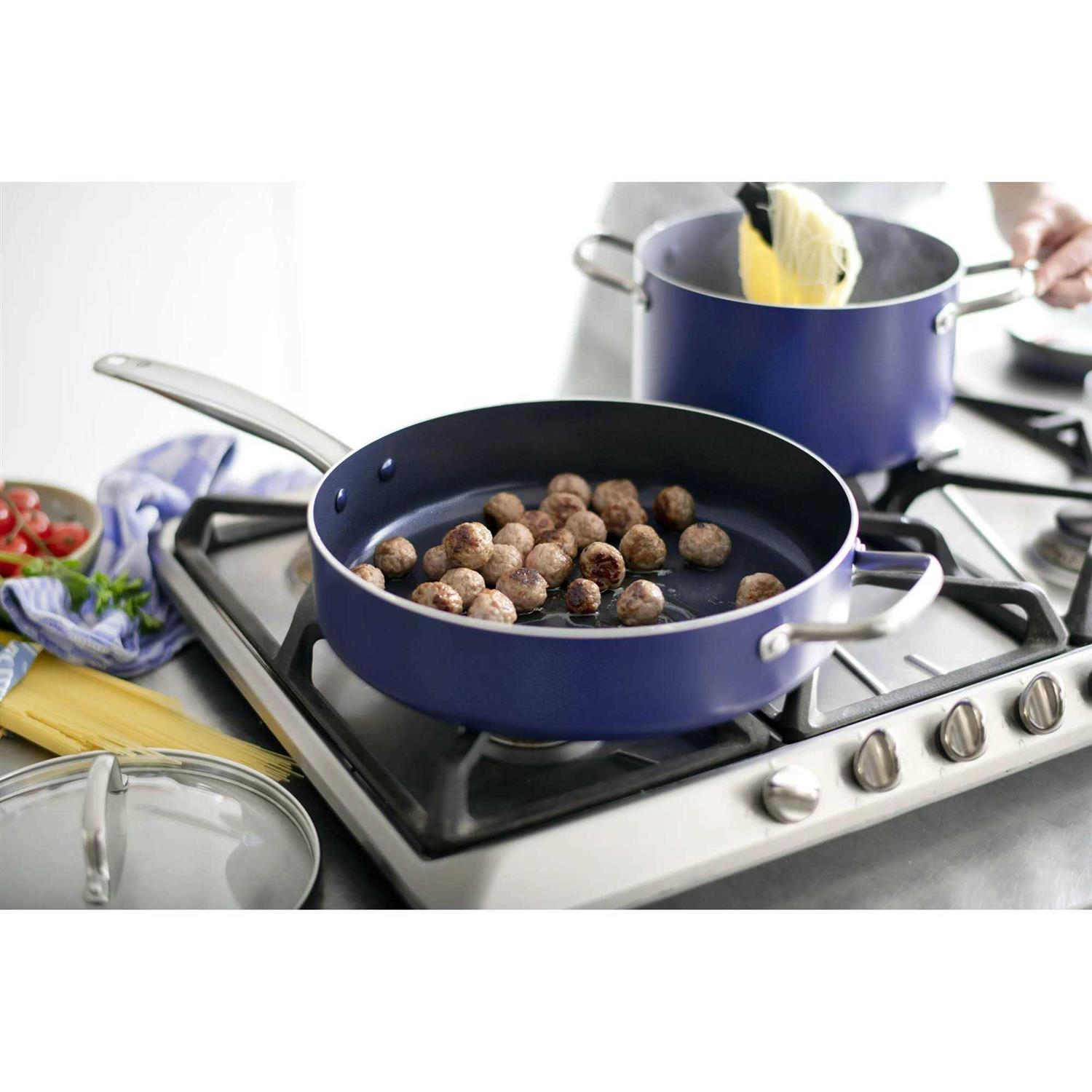 Blue Diamond 12-Piece Ceramic Cookware Set