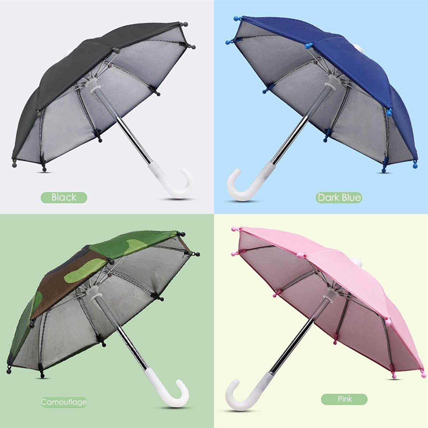 Fantasybear Uv Protection Phone Umbrella for Sun,universal Adjustable Piggy Suction Cup Phone Stand Umbrella for Phone,Stand Sun Visor,Sun Shade