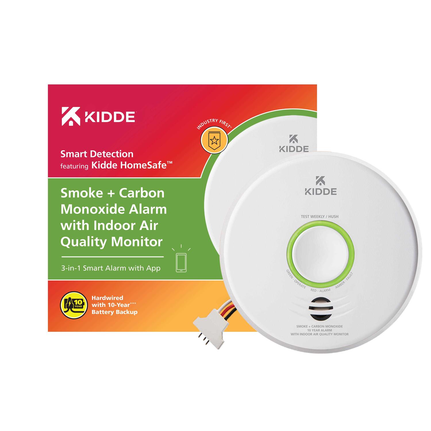 Kidde Smart Smoke and Carbon Monoxide Detector with Indoor Air Quality Monitor