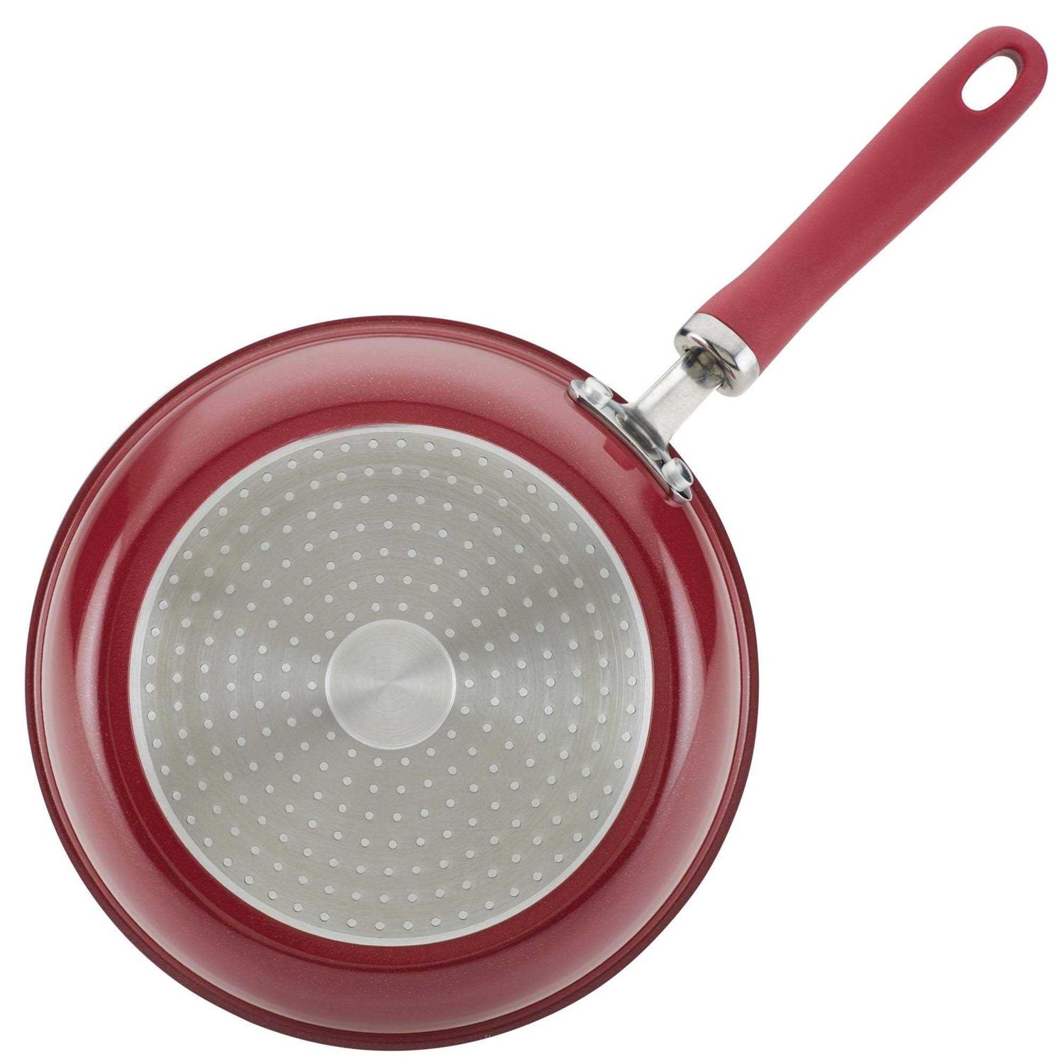 Rachael Ray Create Delicious Aluminum Nonstick Covered Deep Skillet