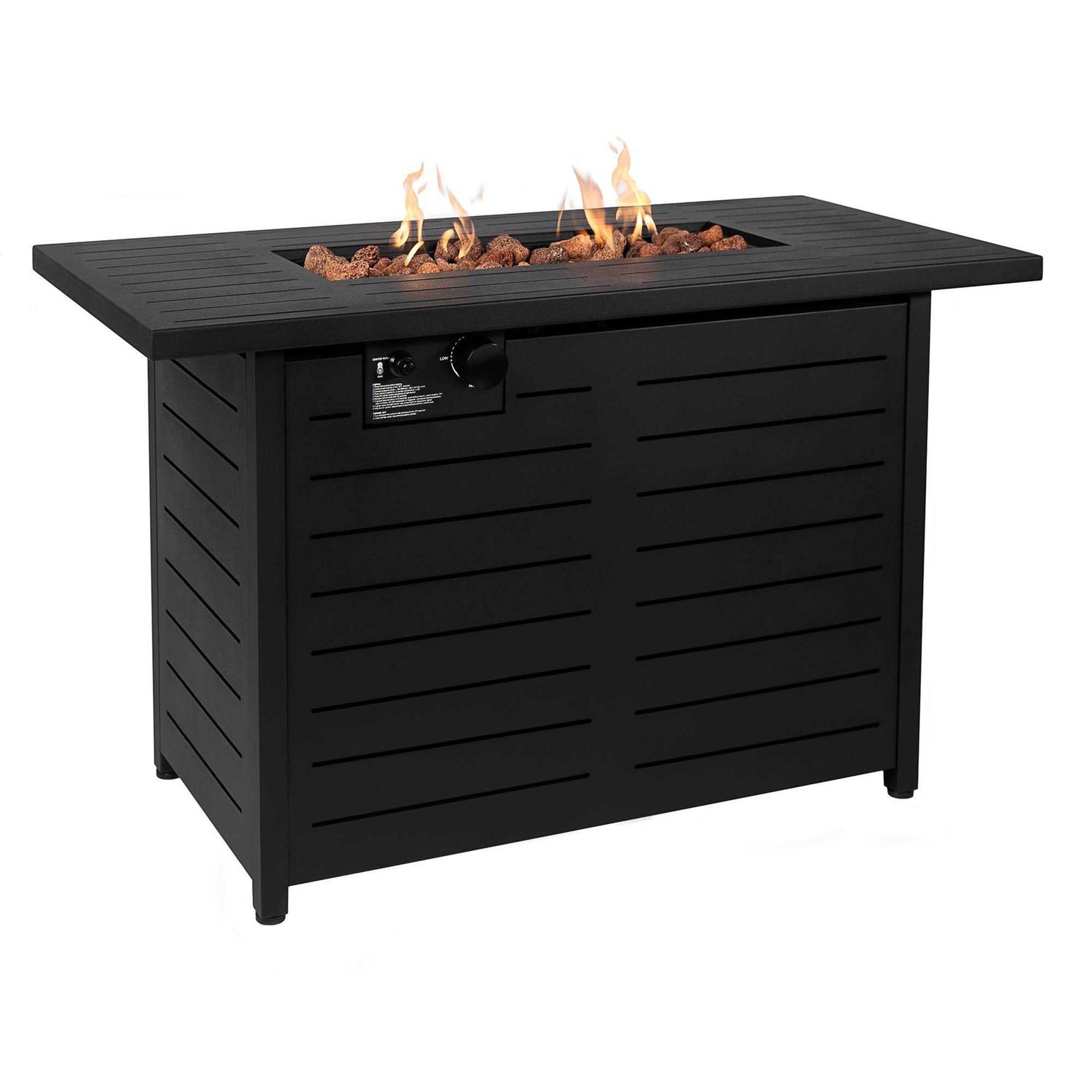Kinger Home Ore 42 in. Outdoor Propane Fire Pit Table for Patio