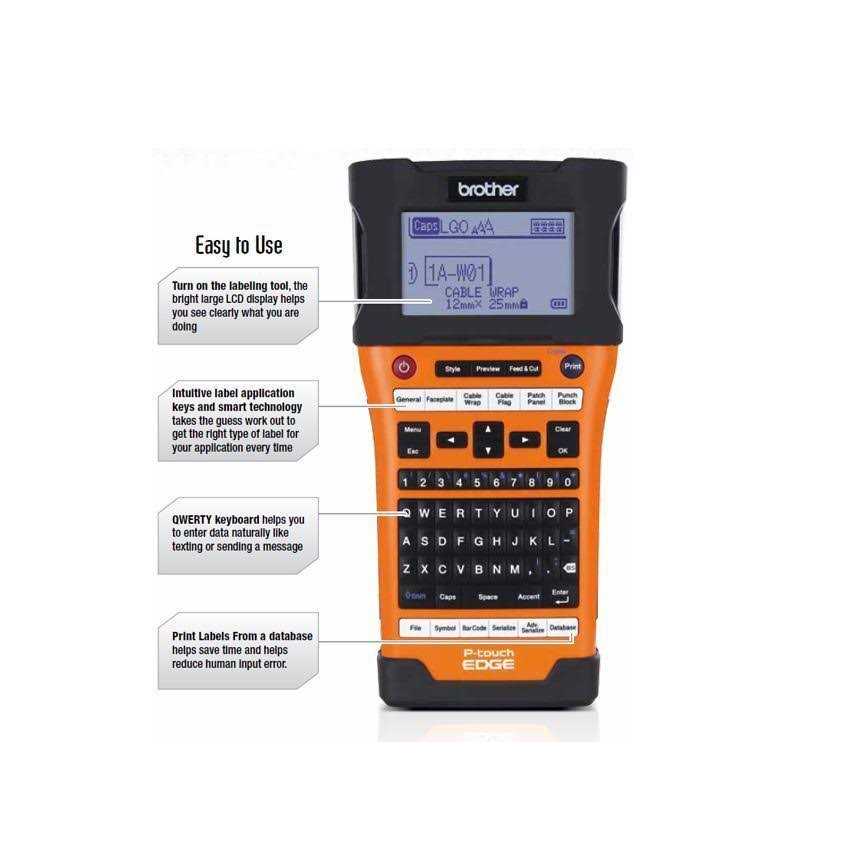 Brother Industrial Handheld Labeling Tool PTE500