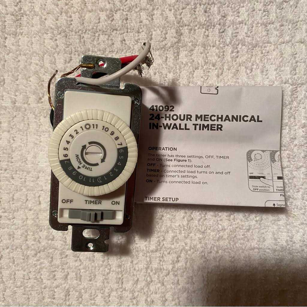 UltraPro 24-Hour Mechanical In-Wall Timer White