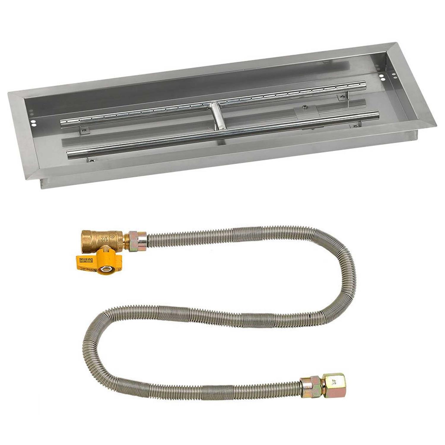 American Rectangular Drop-In Pan with Match Light Kit