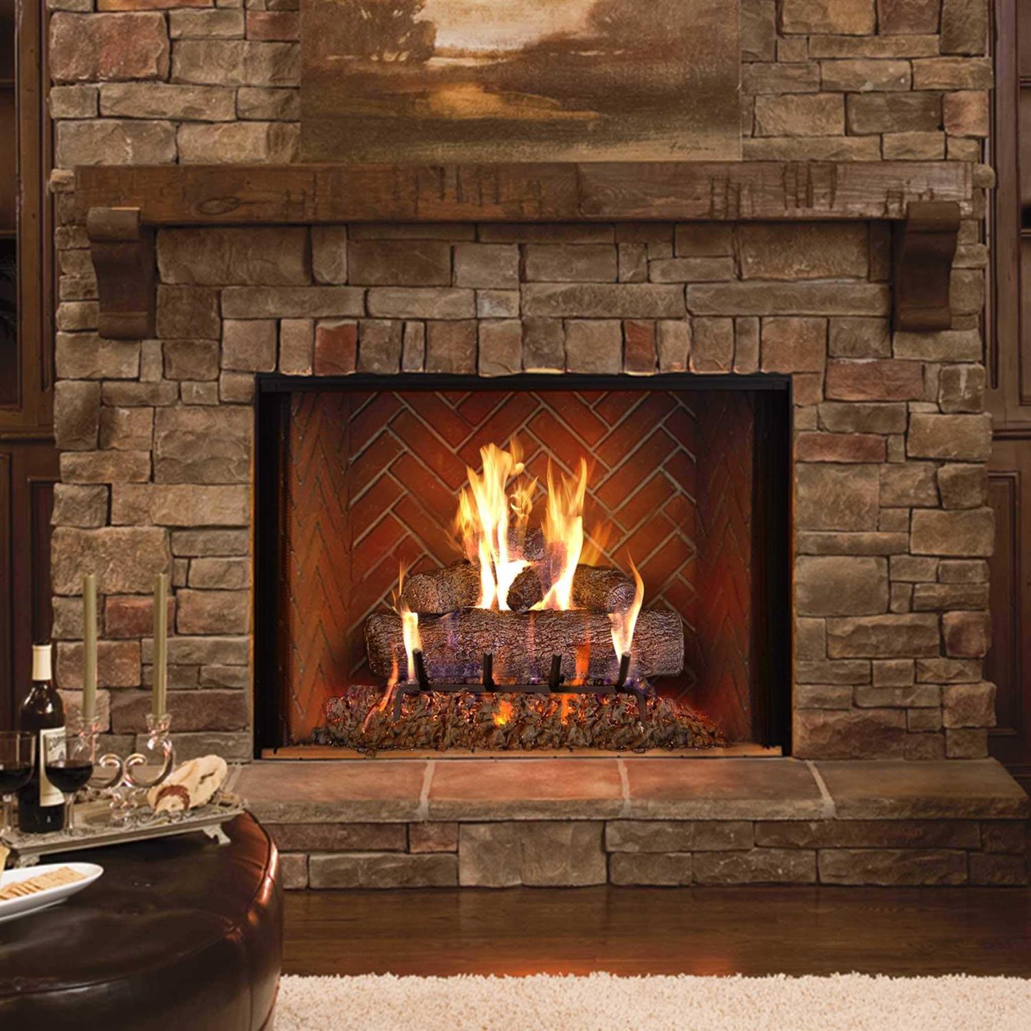 Peterson Real Fyre Live Oak Log Set With Vented Burner 68-YE