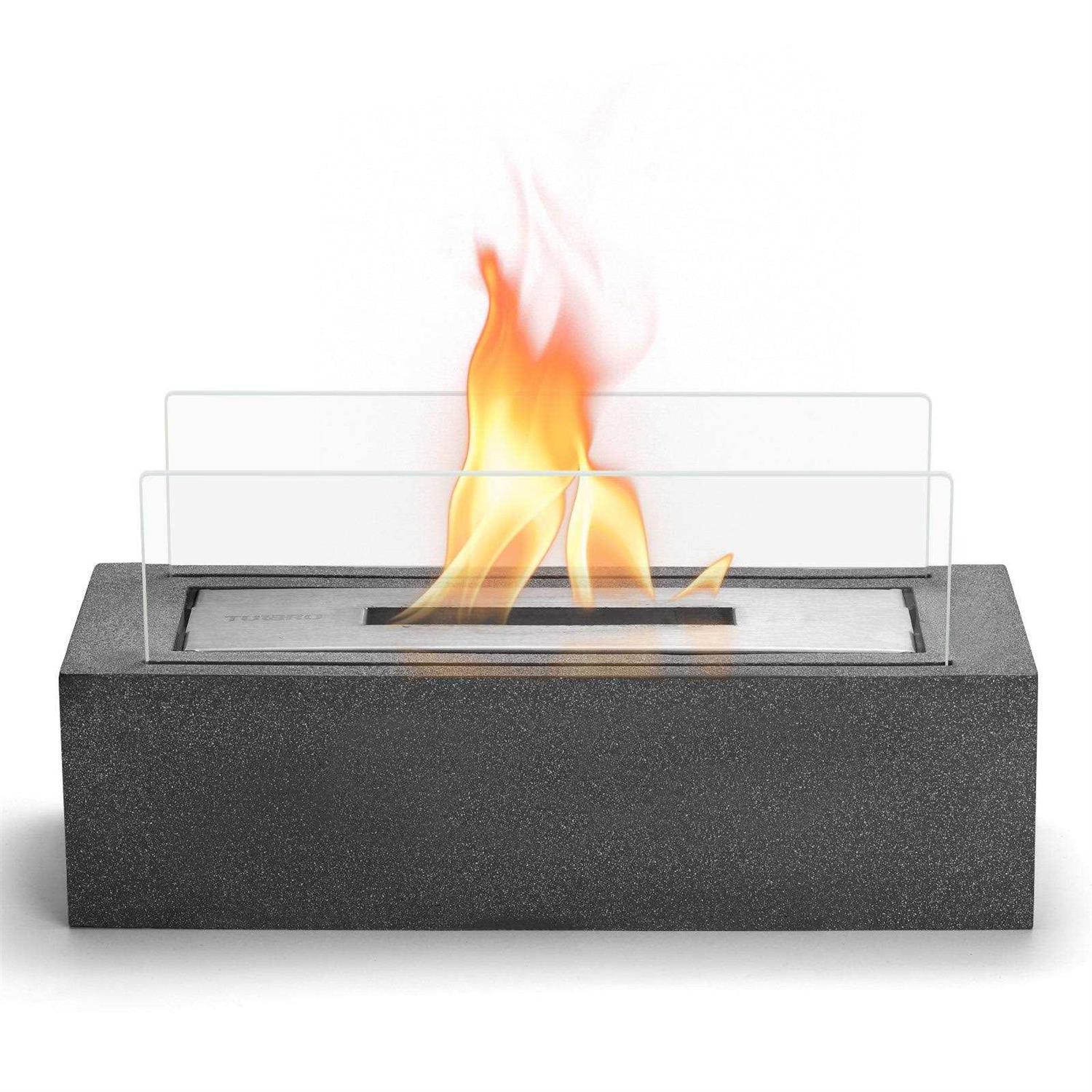 TURBRO Tabletop Ethanol Fuel Fire Pit Portable Alcohol Fireplace Bowl