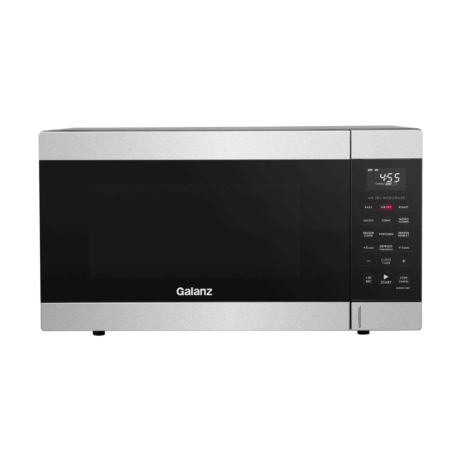Galanz Stainless Steel Air Fry Microwave Oven With Sensor Cook