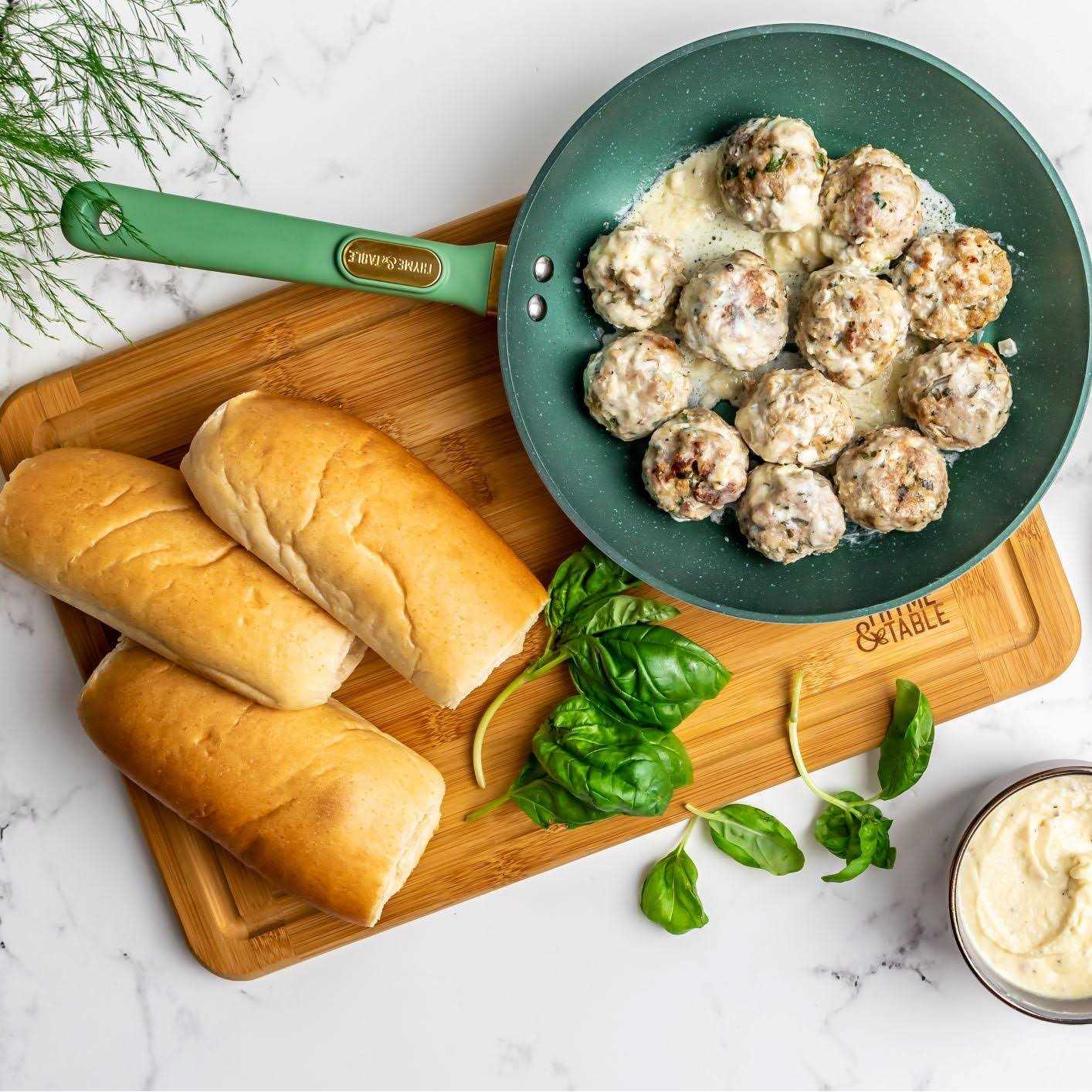 Thyme Table Non-Stick 12-Piece Cookware Set