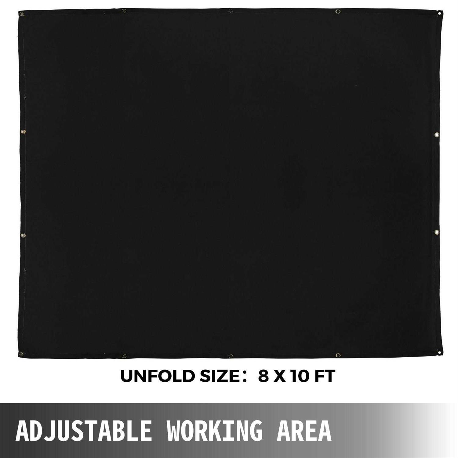 VEVOR Welding 10 ft Fiberglass Blanket Portable Fiberglass Fire Retardant Blanket Welding Mat Welding Fireproof Thermal Resistant