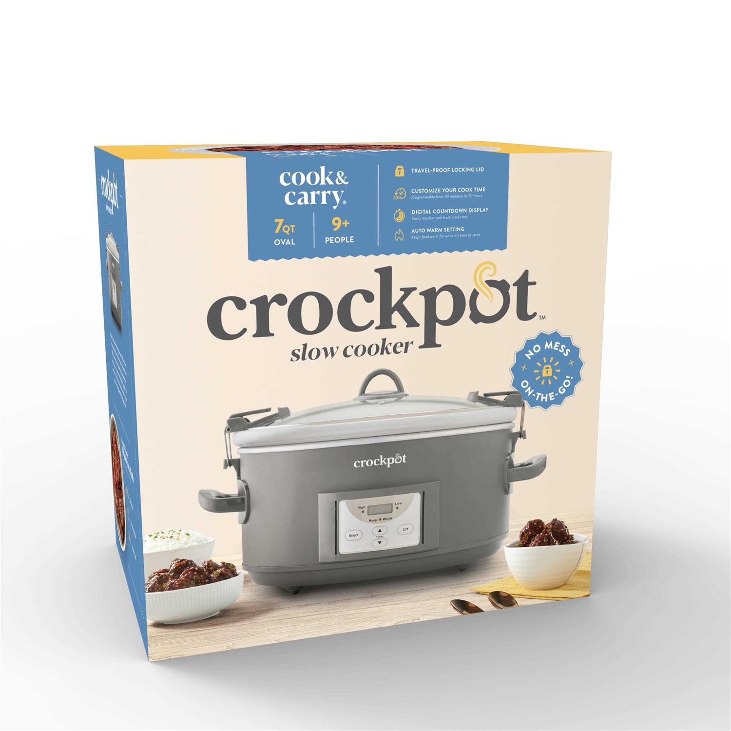 Crock-pot 7-Quart Cook and Carry Programmable Slow Cooker