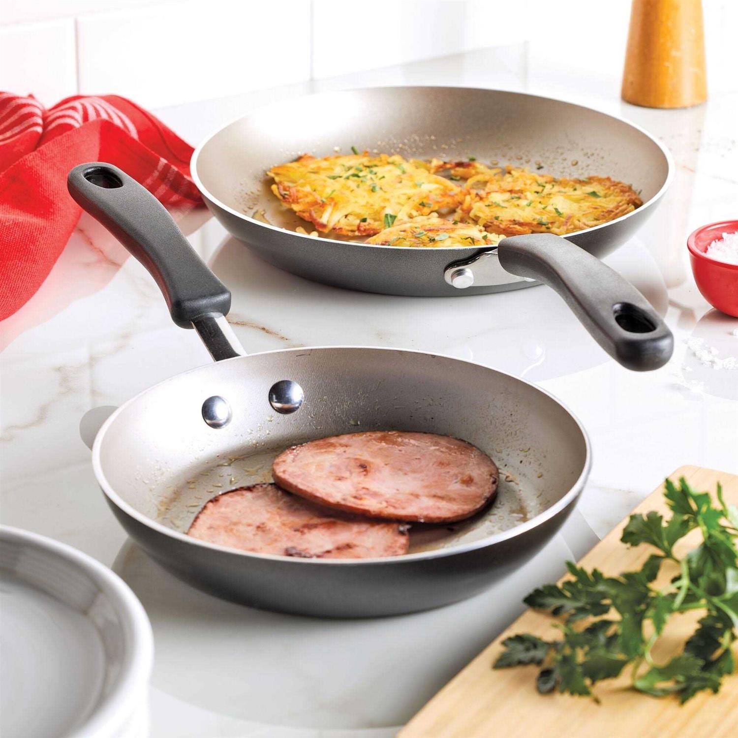 Farberware Cookstart Aluminum DiamondMax Nonstick Skillet Set