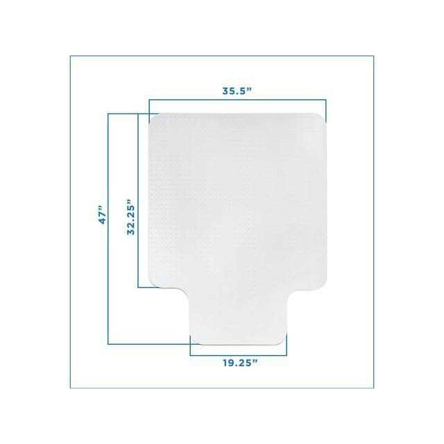 Mount-It! Clear Chair Mat Studded Office Chair Floor Protector