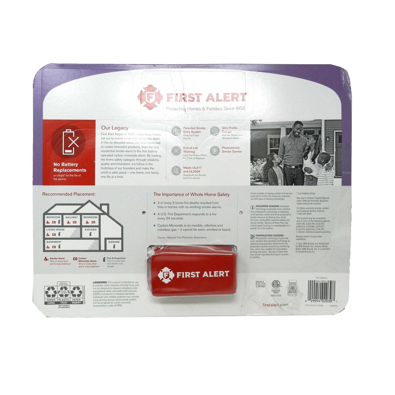 First Alert 2-in-1 Smoke and Carbon Monoxide Alarm