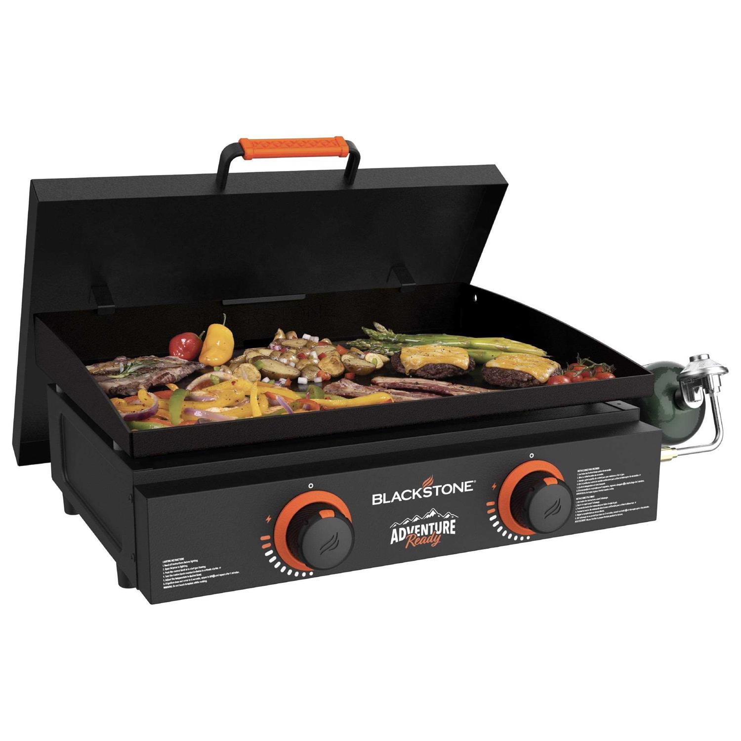 Blackstone Adventure Ready 2-Burner 22 Propane Griddle in Orange