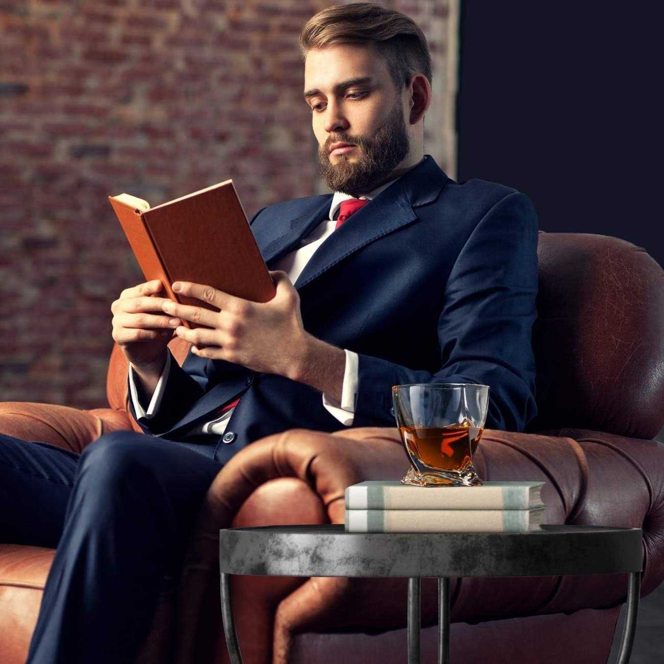 Deecoo Whiskey Glasses-Premium 10 11 OZ Scotch Glasses Set of 6 /Old Fashioned Whiskey Glasses/Style Glassware for Bourbon/Rum Glasses/Bar Tumbler