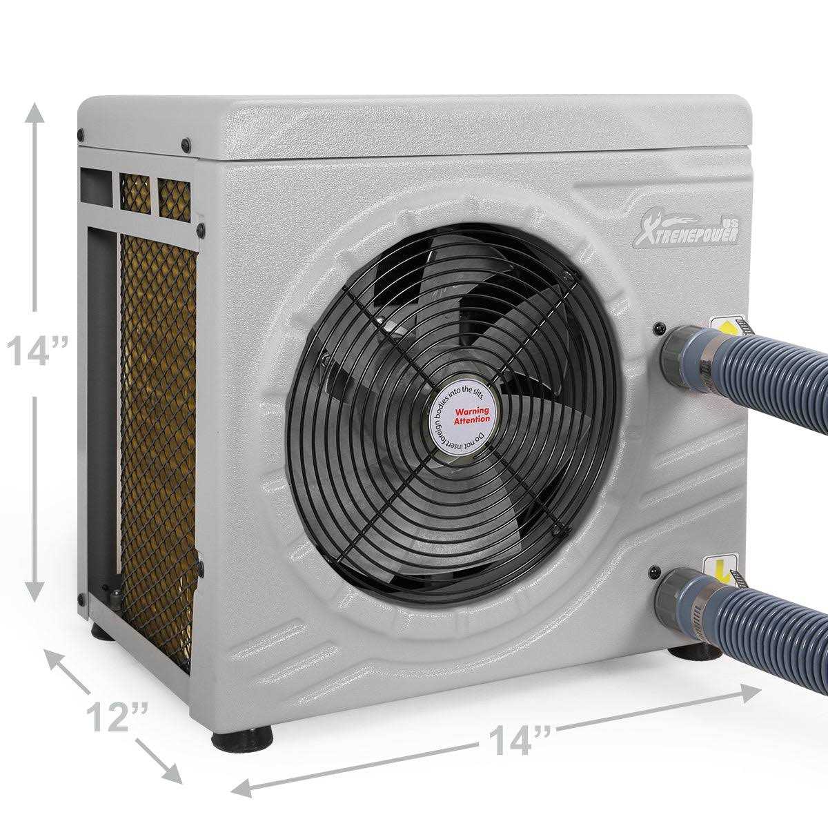 XtremepowerUS Pool Heater for Above Ground Pools Heat Pump,14500BTU/hr
