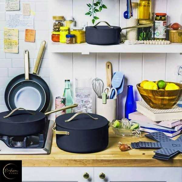 Beautiful 12pc Ceramic Non-Stick Cookware Set