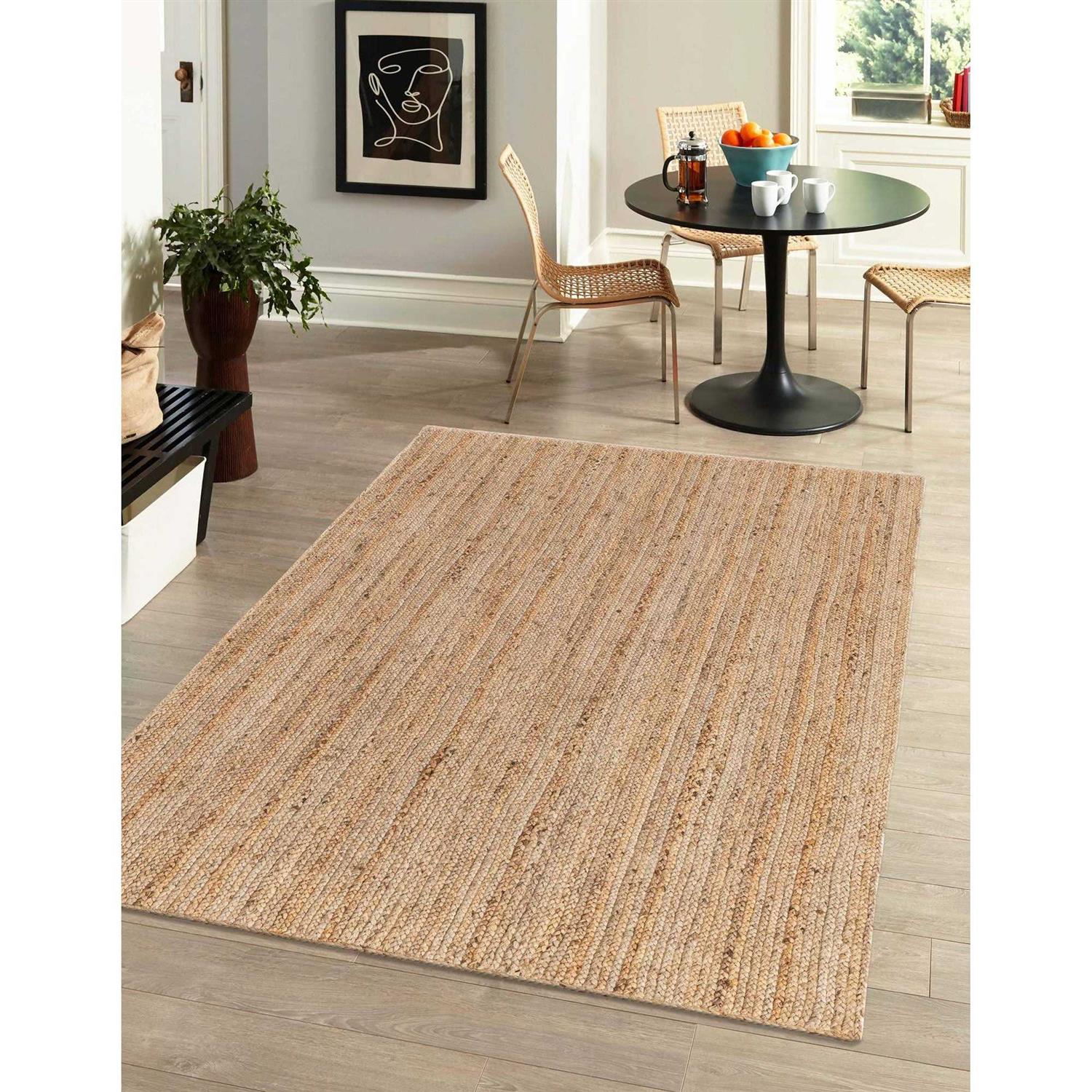 Unique Loom Dhaka Braided Jute Rug