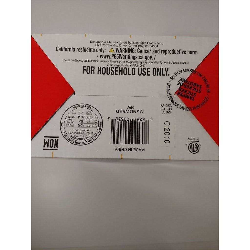 Nostalgia Mymini Sandwich Maker Red