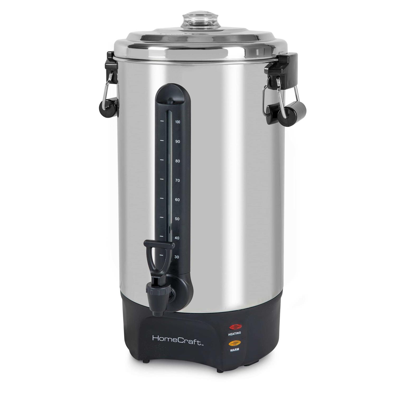 Homecraft Quick-Brewing 1500-Watt Automatic 100-Cup Coffee Urn