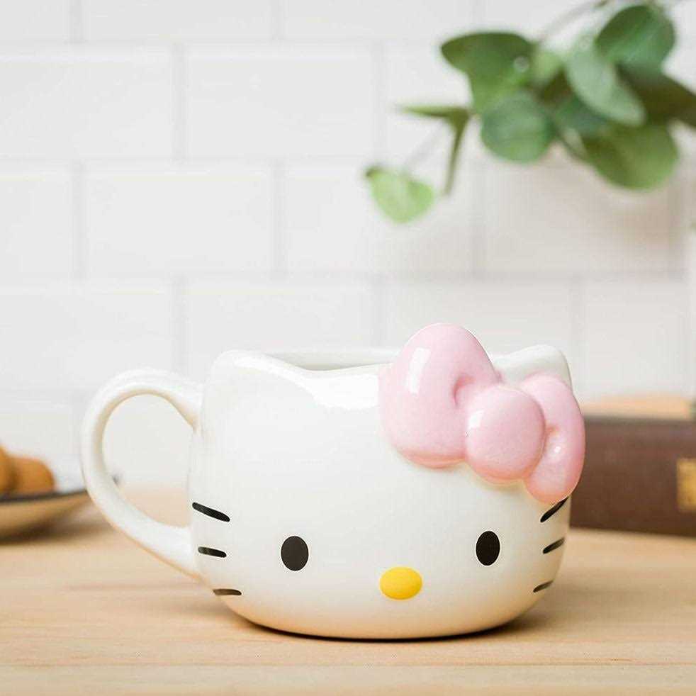 Hello Kitty Pink Bow 20oz 3D Sculpted Ceramic Mug