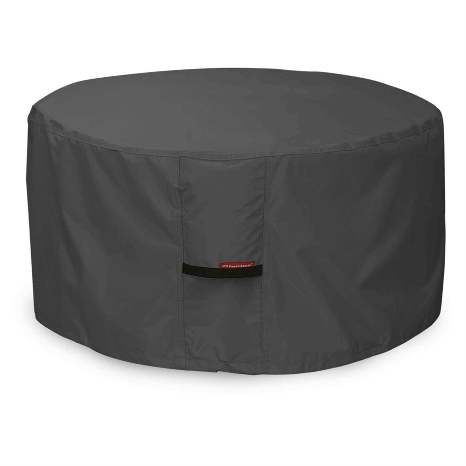 Porch Shield Fire Pit Cover Waterproof 600d Heavy Duty Round Patio Fire Bowl Cover