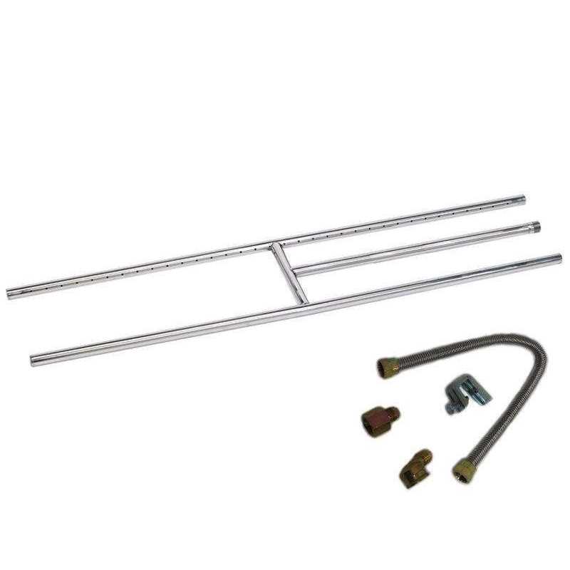 American Fireglass American Stainless Steel H-Burner