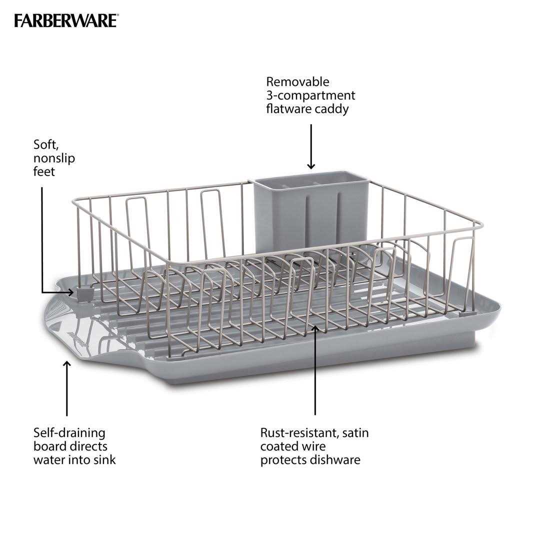 Farberware Professional 3 Piece Dish Rack Set