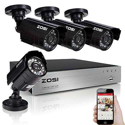 Zosi 5Mp Lite Indoor Outdoor Home Security Camera System H