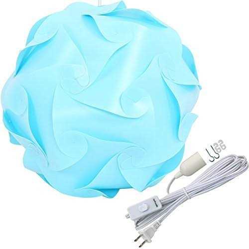 Lightingsky DIY IQ Jigsaw Puzzle Lamp Shade Ceiling Pendant Lampshade Kit with 15 Feet Hanging Cord