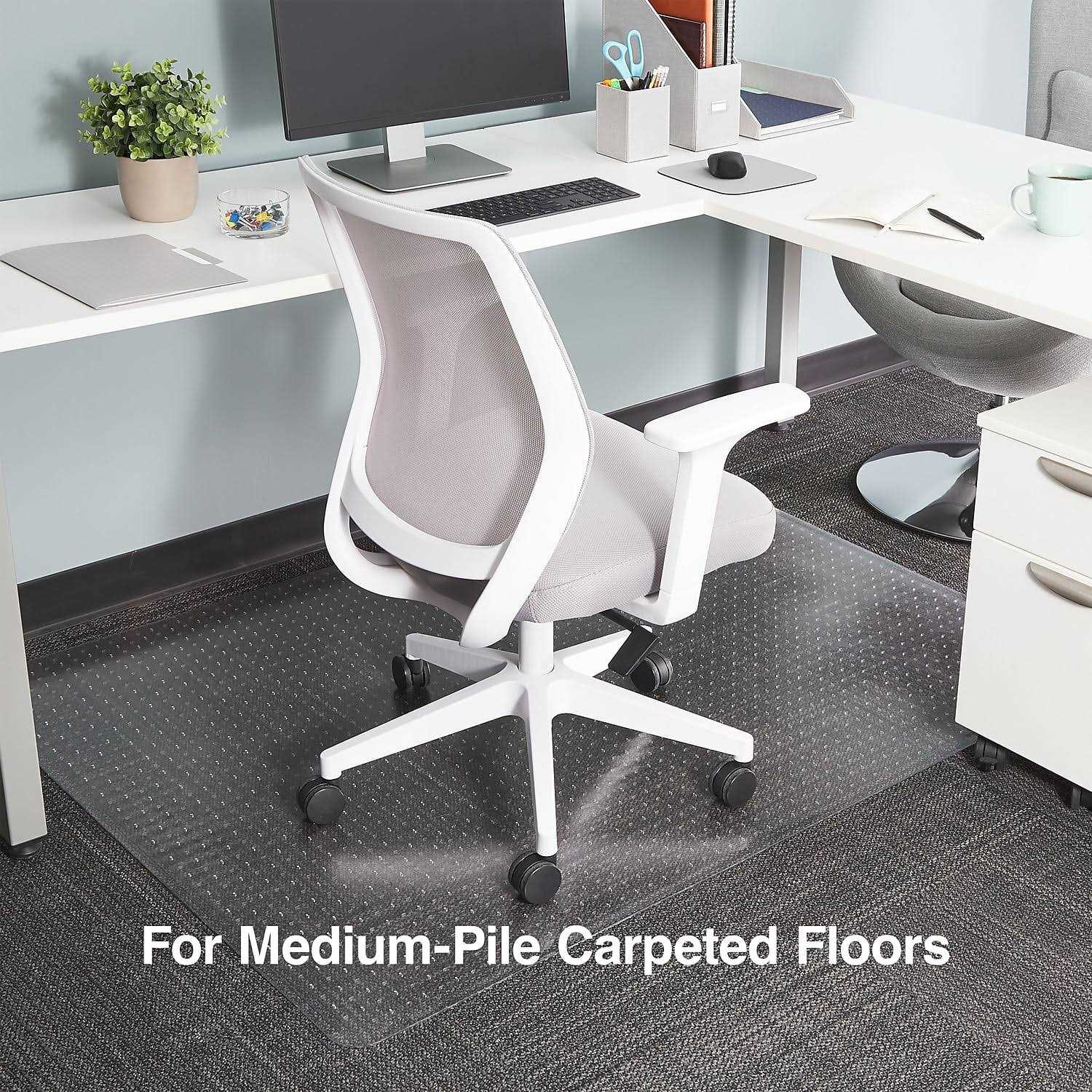 Staples Low Pile Carpet Chair Mat Rectangular