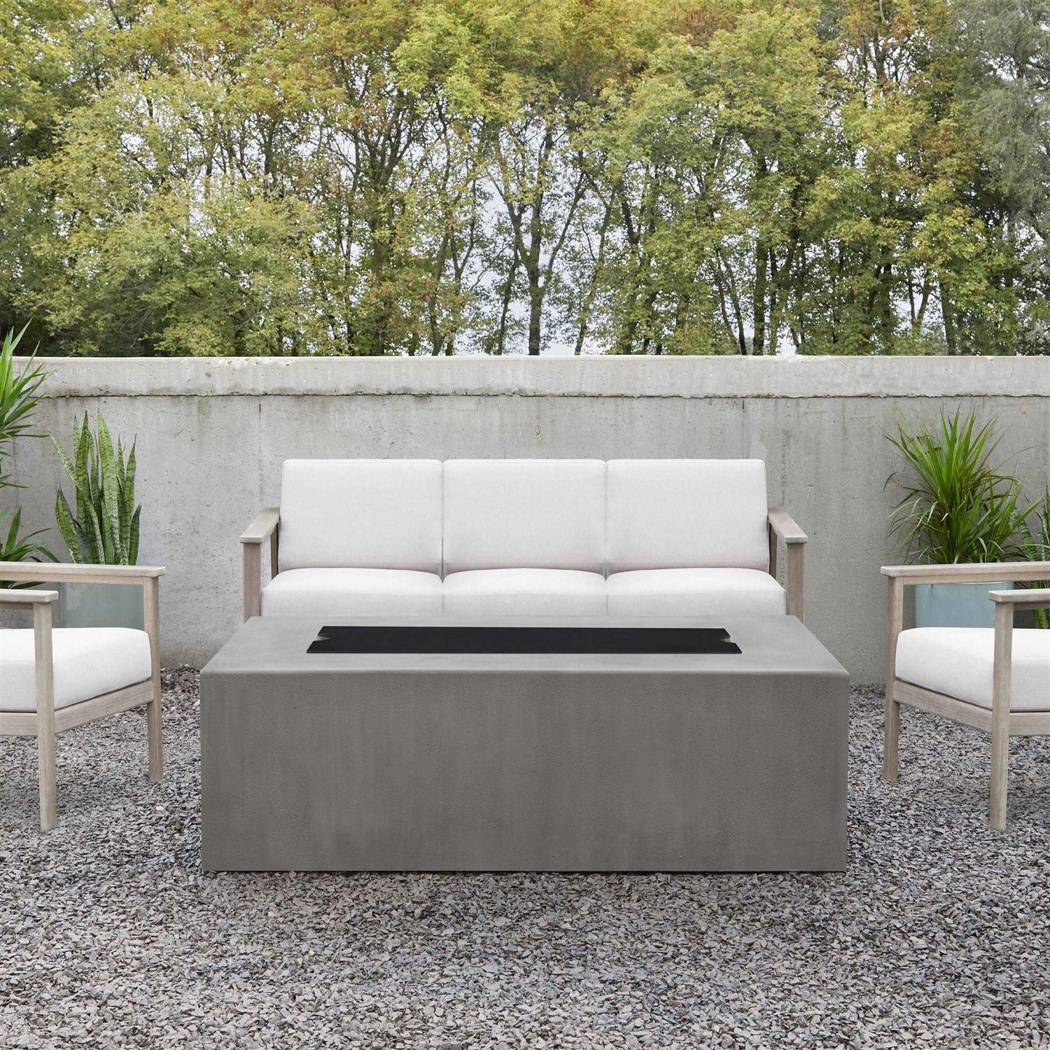 Jensen Estes Rectangle Aluminum Fire Table Lid