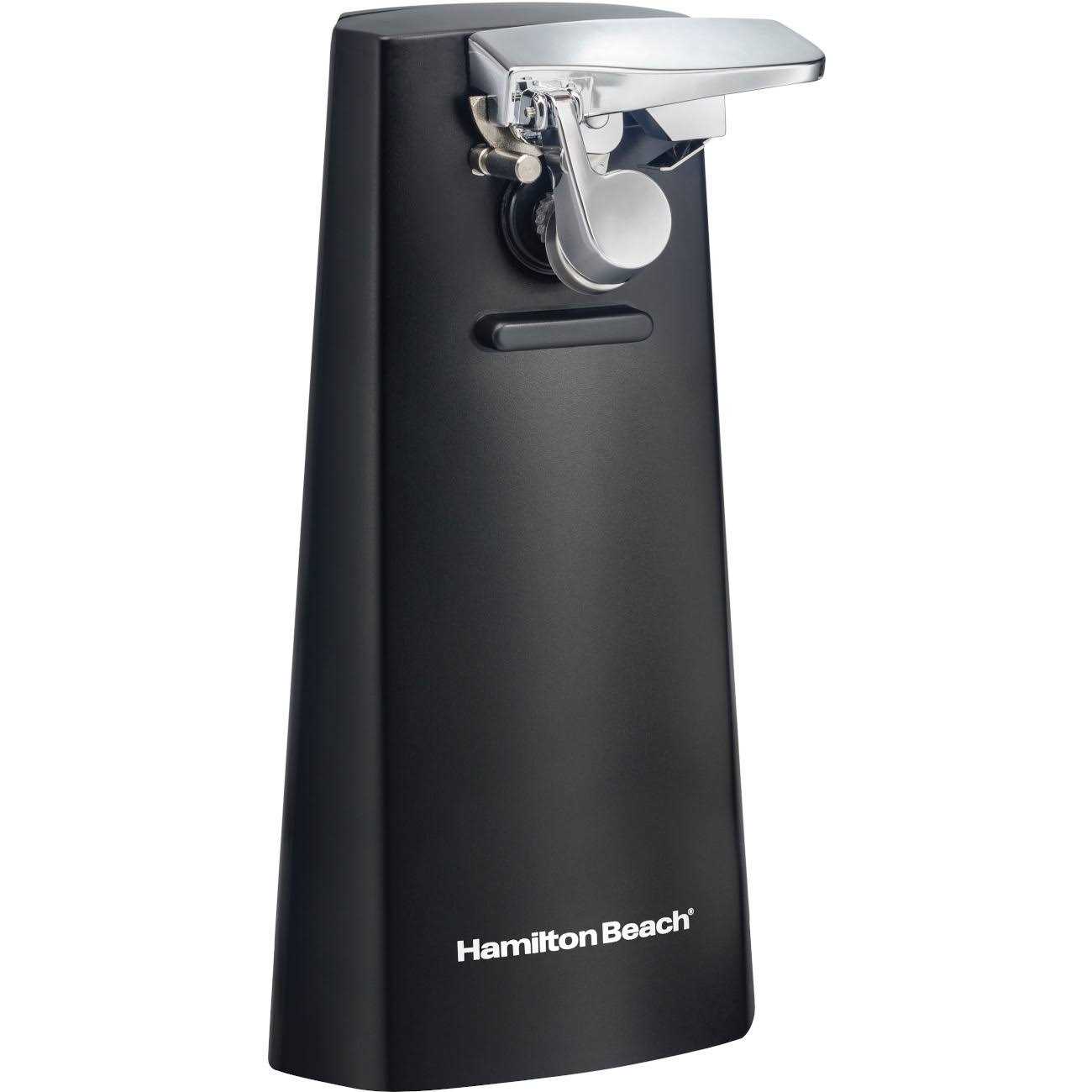 Hamilton Beach Black Electric Can Opener