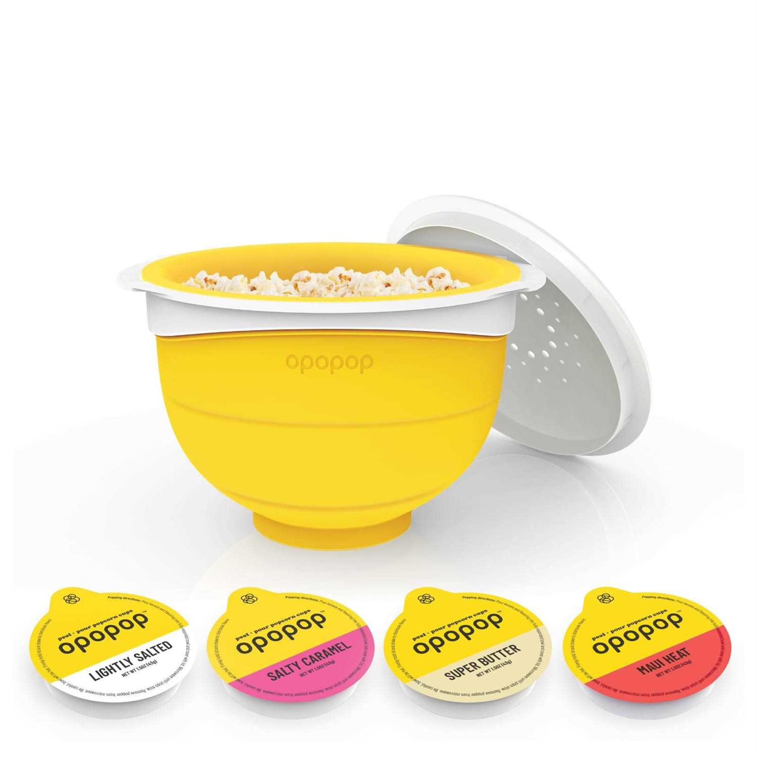 Opopop Gourmet Popcorn Variety Microwave Popcorn Kit
