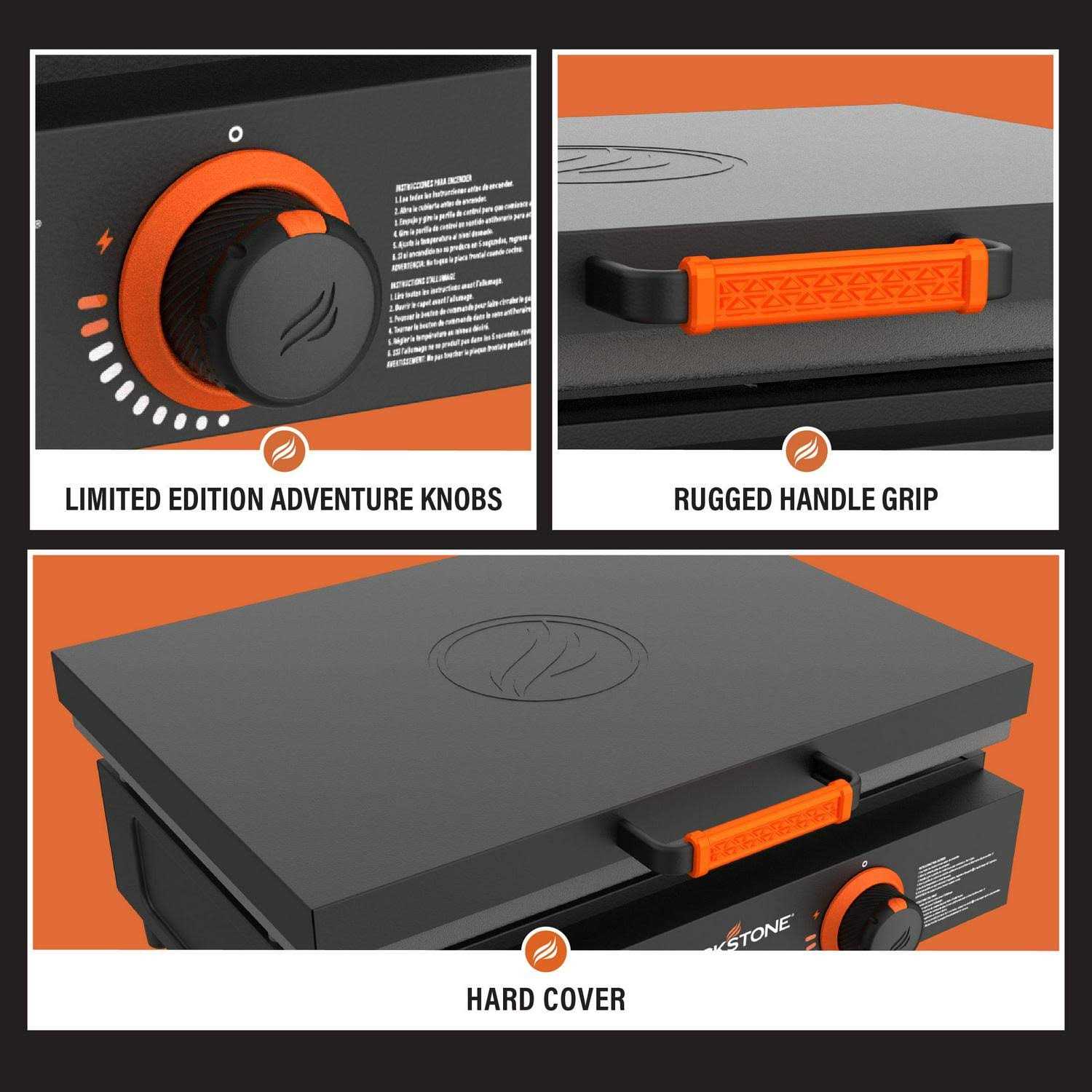 Blackstone Adventure Ready 22 Propane Griddle Gift Set in Smokey Mtn