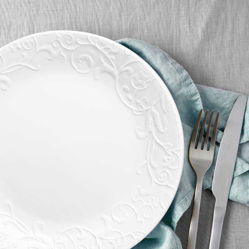 Corelle Embossed Faenza Dinner Plate