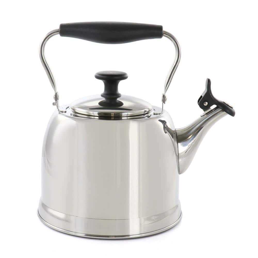Martha Stewart Everyday Lily Pond 2.2-Quart Stainless Steel Tea Kettle with Lid