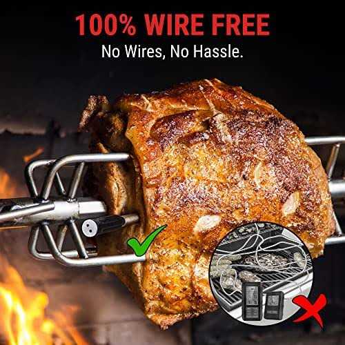 ThermoPro TempSpike Premium Truly Wireless Meat Thermometer up to 500-Ft Remote Range